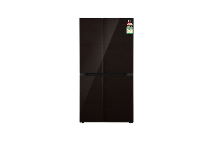 Front view of LG Refrigerators, Side by side refrigerators GL-B257DLN3