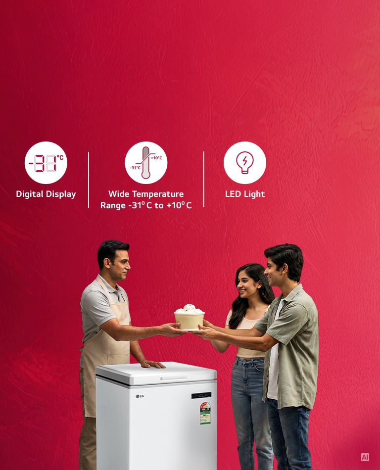 LG Chest Freezer One Touch Convertible & Ultra Freeze