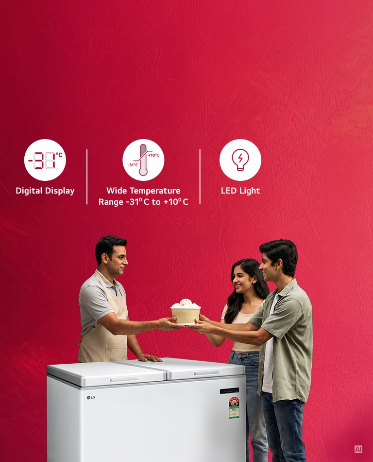 LG Chest Freezer One Touch Convertible & Ultra Freeze