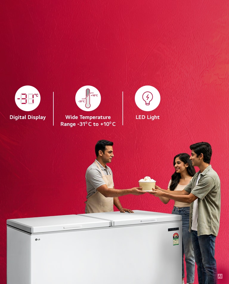 LG Chest Freezer One Touch Convertible & Ultra Freeze