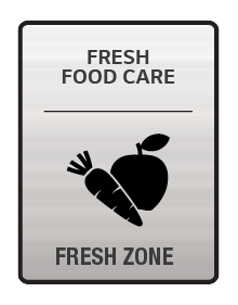 Fresh Zone - Spacious 25 L compartment