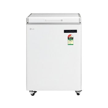 Front view of LG 102L Convertible Chest Freezer with Ultra Freeze, One Touch Convertible, Digital Control & Temperature Display, White, 3 Star - PRO Series CXH2U13A1PA