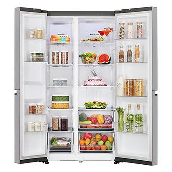 front view door open  food