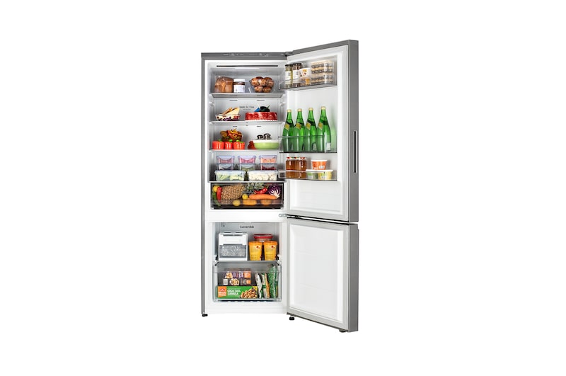 door open with food view