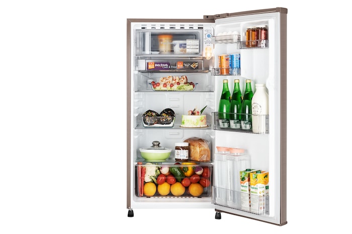 Fridge Inside View with content