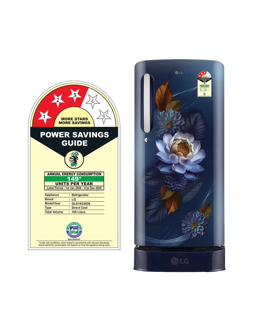 Buy 185L Single Door Refrigerator - GLD1936ZABW | LG India