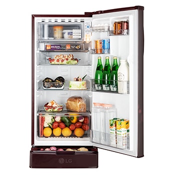 front open with food