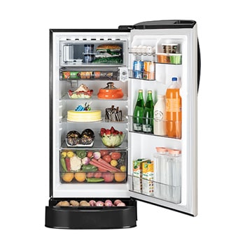 front open with food