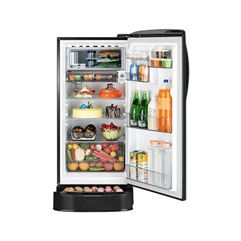 front open with food