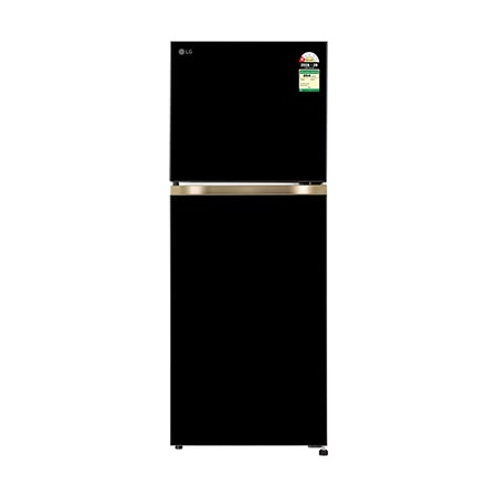 LG GLT2216WYOB 225L 1 Star Frost Free Double Door Refrigerator - Onyx Black