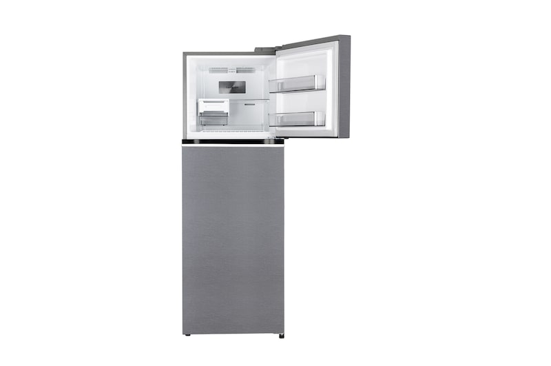 LG 343L Double Door Refrigerator, Convertible, Smart Diagnosis™, Shiny Steel Finish, Dazzle Steel, 2 Star, GLT3426SNDS