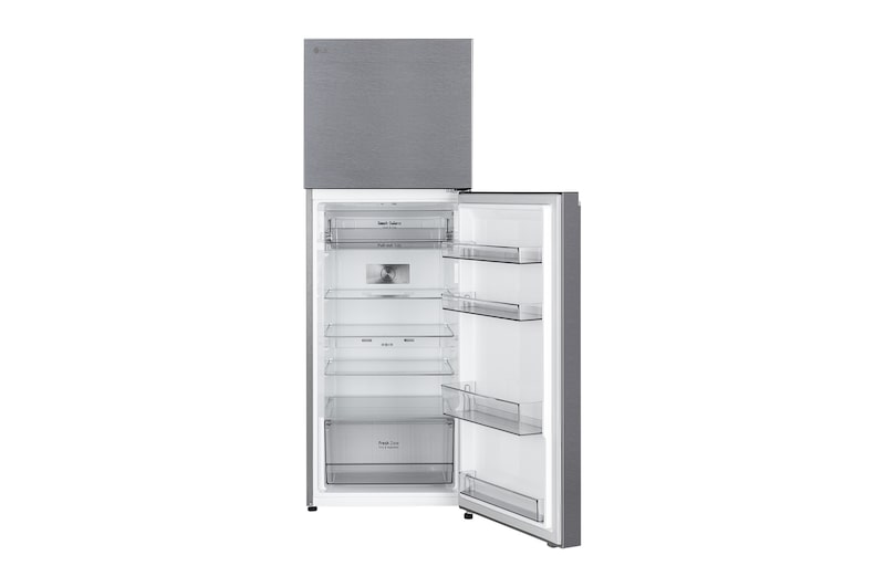 LG 343L Double Door Refrigerator, Convertible, Smart Diagnosis™, Shiny Steel Finish, Dazzle Steel, 2 Star, GLT3426SNDS