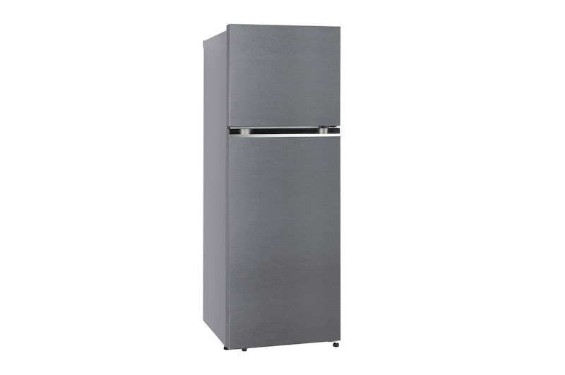 LG 343L Double Door Refrigerator, Convertible, Smart Diagnosis™, Shiny Steel Finish, Dazzle Steel, 2 Star, GLT3426SNDS