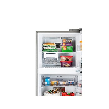 LG 343L Double Door Refrigerator, Convertible, Smart Diagnosis™, Shiny Steel Finish, Dazzle Steel, 2 Star, GLT3426SNDS