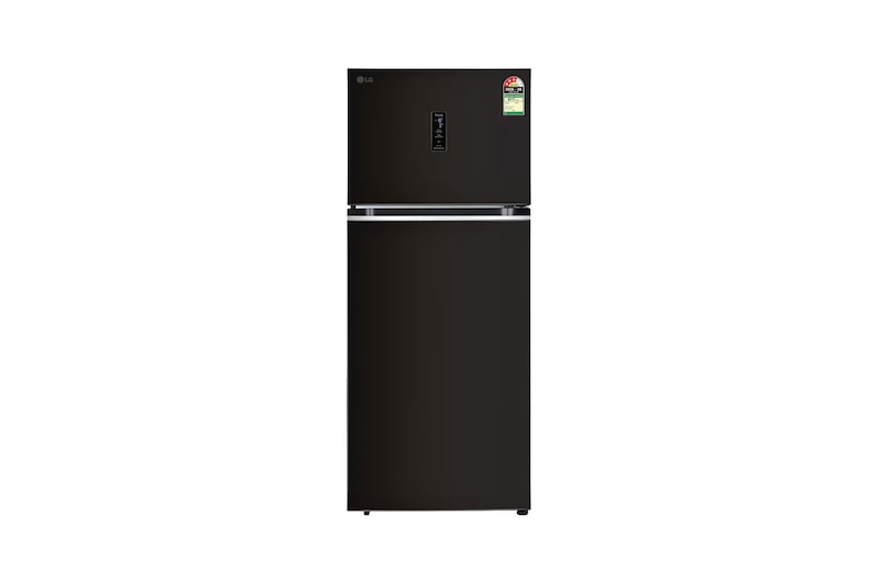 Front view of LG 380 L Double Door Refrigerator, Smart Inverter Compressor, Russet Sheen, 3 Star GLT3836TVRS