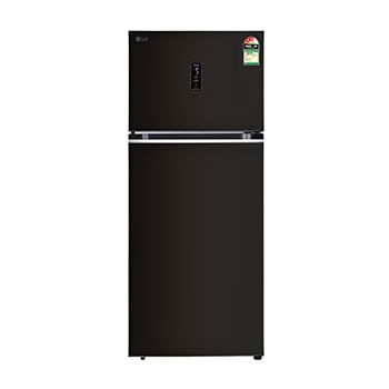 Front view of LG 380 L Double Door Refrigerator, Smart Inverter Compressor, Russet Sheen, 3 Star GLT3836TVRS