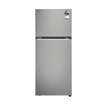 Front view of LG 398L Convertible Double Door Refrigerator in Shiny Steel Finish, 3 Star GLT4036SNPZ