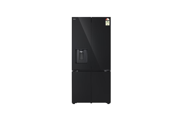 LG GV-F25FFGHB Side By Side Refrigerators front view
