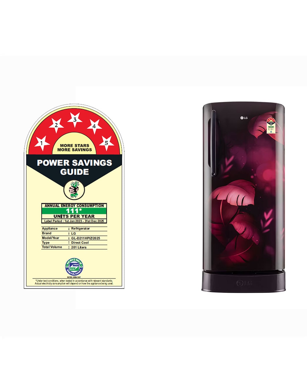 トップス IFSIXWASNINE/MINIMUM-D/LG Buy 201L 5 Star 1 Door Refrigerator - GL-D211HPZZ | LG India