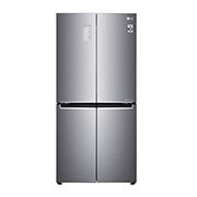 LG 594L Side by Side Refrigerator with Inverter Linear Compressor in Platinum Silver III Color, GC-B22FTLPL