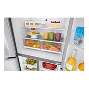 LG 594L Side by Side Refrigerator with Inverter Linear Compressor in Platinum Silver III Color, GC-B22FTLPL