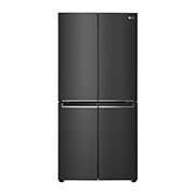 LG 530L, French Door Refrigerator with Smart Inverter Compressor, Multi Air Flow, Linear Cooling, Smart Diagnosis™ with Matte Black Finish, GC-B22FTQVB