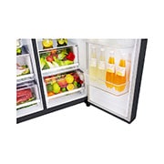 LG 697L Side by Side Refrigerator with Inverter Linear Compressor in Matte Black Color., GC-B247SQUV