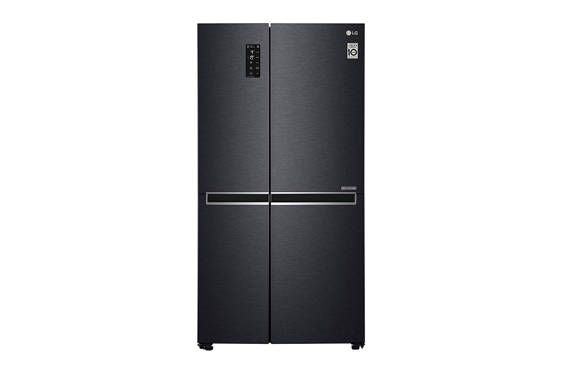 LG 697L Side by Side Refrigerator with Inverter Linear Compressor in Matte Black Color., GC-B247SQUV