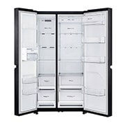 LG 697L Side by Side Refrigerator with Inverter Linear Compressor in Matte Black Color., GC-B247SQUV