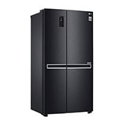 LG 697L Side by Side Refrigerator with Inverter Linear Compressor in Matte Black Color., GC-B247SQUV