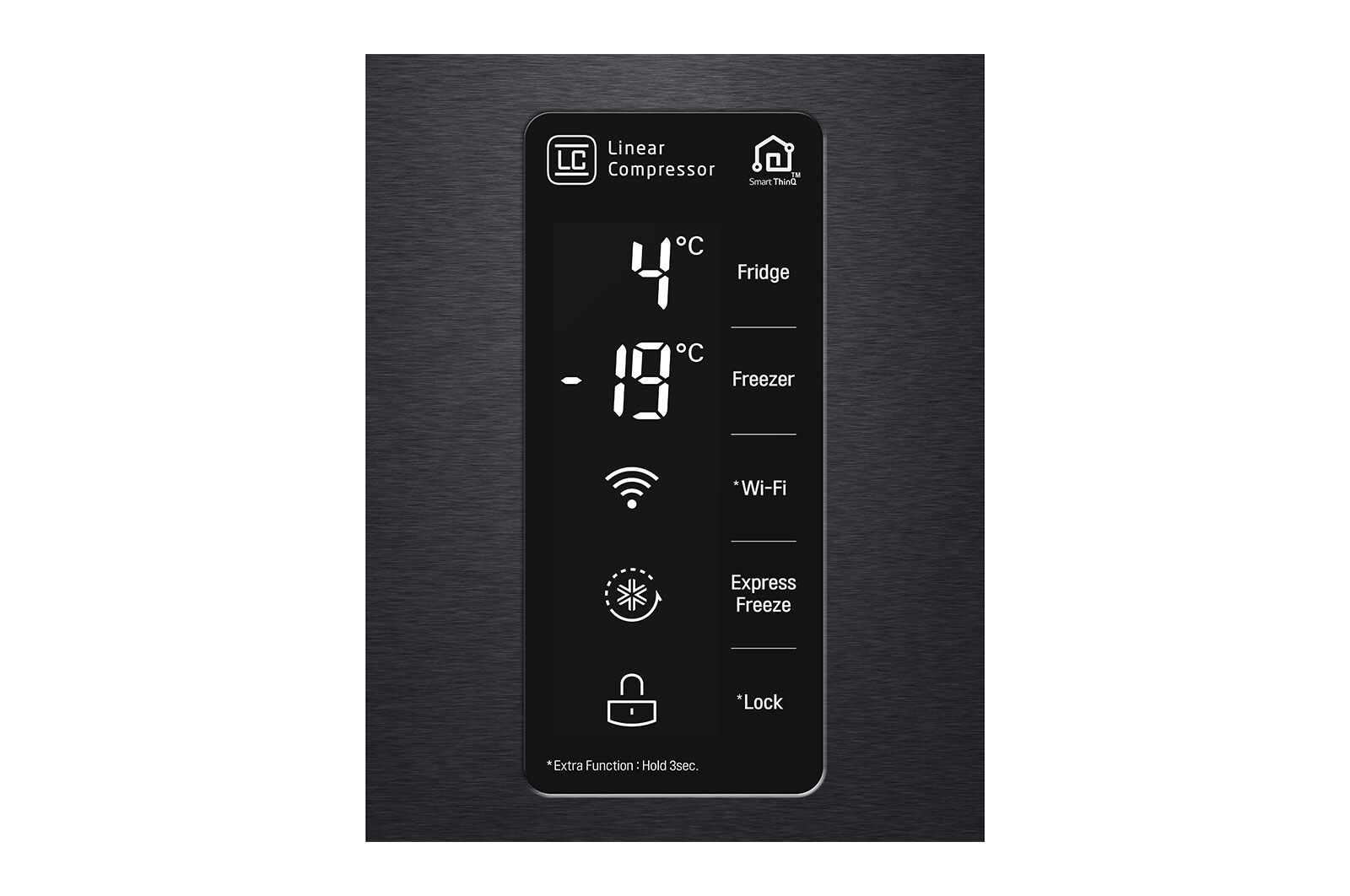 LG 697L Side by Side Refrigerator with Inverter Linear Compressor in Matte Black Color., GC-B247SQUV