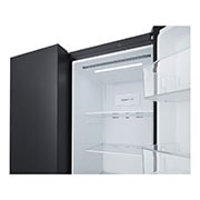 LG 694L, Side by Side Refrigerator with Premium Glass Door, Smart Inverter Compressor, Hygiene Fresh+™, DoorCooling+™, Smart Diagnosis™, GC-B257UGBM