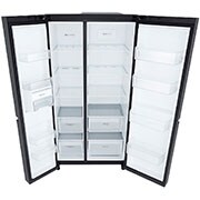 LG 694L, Side by Side Refrigerator with Premium Glass Door, Smart Inverter Compressor, Hygiene Fresh+™, DoorCooling+™, Smart Diagnosis™, GC-B257UGLW