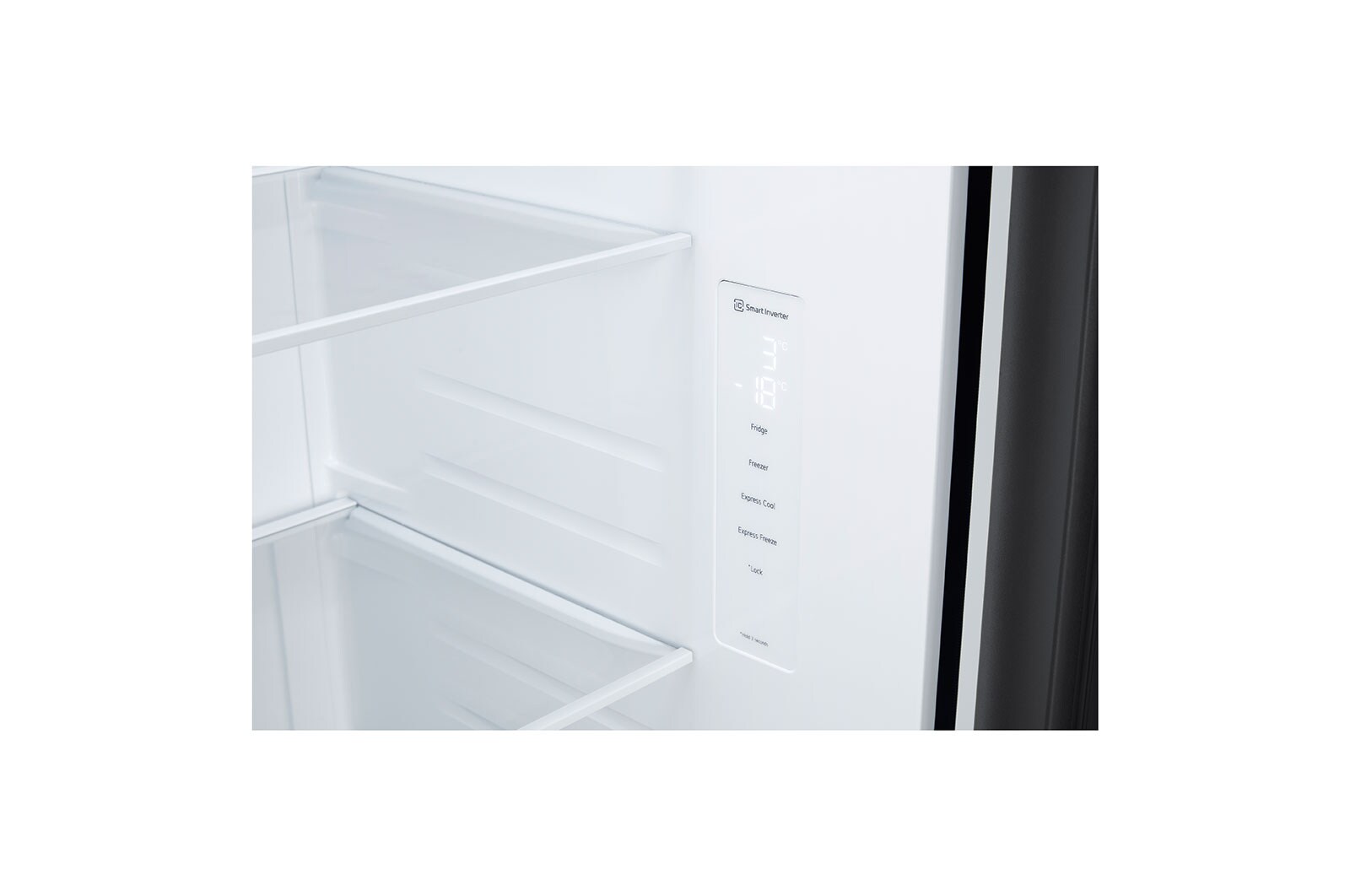 LG 694L, Side by Side Refrigerator with Premium Glass Door, Smart Inverter Compressor, Hygiene Fresh+™, DoorCooling+™, Smart Diagnosis™, GC-B257UGLW