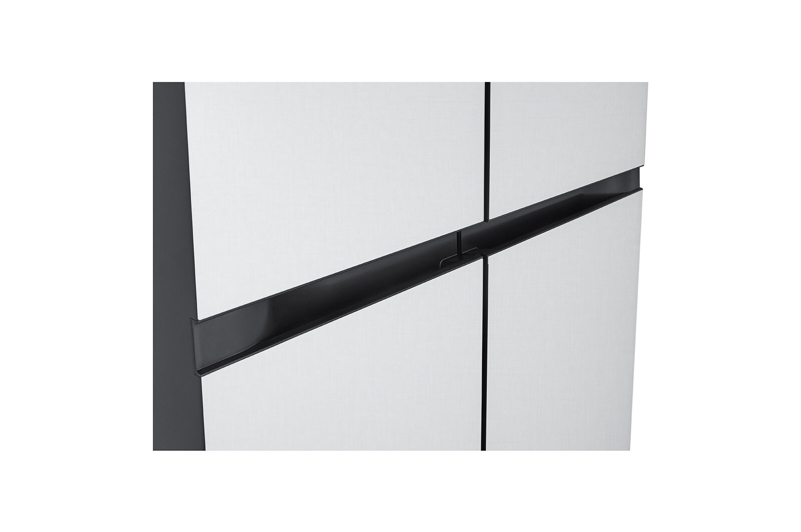 LG 694L, Side by Side Refrigerator with Premium Glass Door, Smart Inverter Compressor, Hygiene Fresh+™, DoorCooling+™, Smart Diagnosis™, GC-B257UGLW