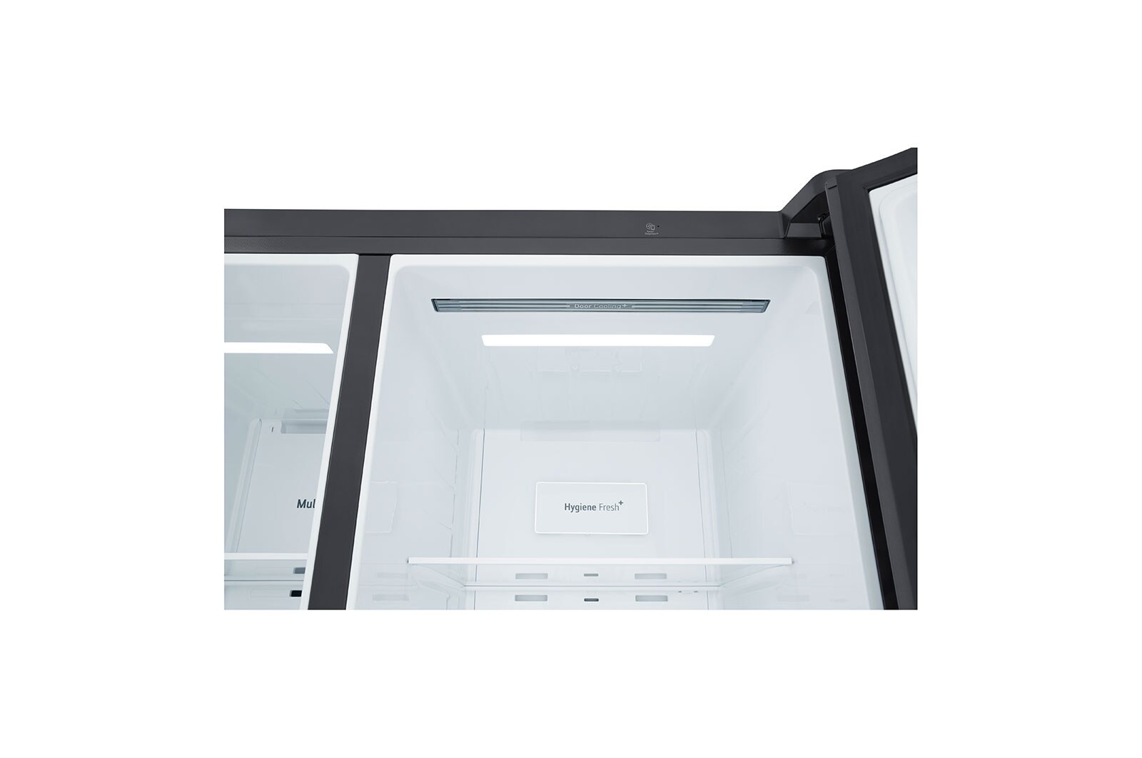 LG 694L, Side by Side Refrigerator with Premium Glass Door, Smart Inverter Compressor, Hygiene Fresh+™, DoorCooling+™, Smart Diagnosis™, GC-B257UGLW