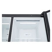 LG 694L, Side by Side Refrigerator with Premium Glass Door, Smart Inverter Compressor, Hygiene Fresh+™, DoorCooling+™, Smart Diagnosis™, GC-B257UGLW