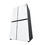 LG 694L, Side by Side Refrigerator with Premium Glass Door, Smart Inverter Compressor, Hygiene Fresh+™, DoorCooling+™, Smart Diagnosis™, GC-B257UGLW