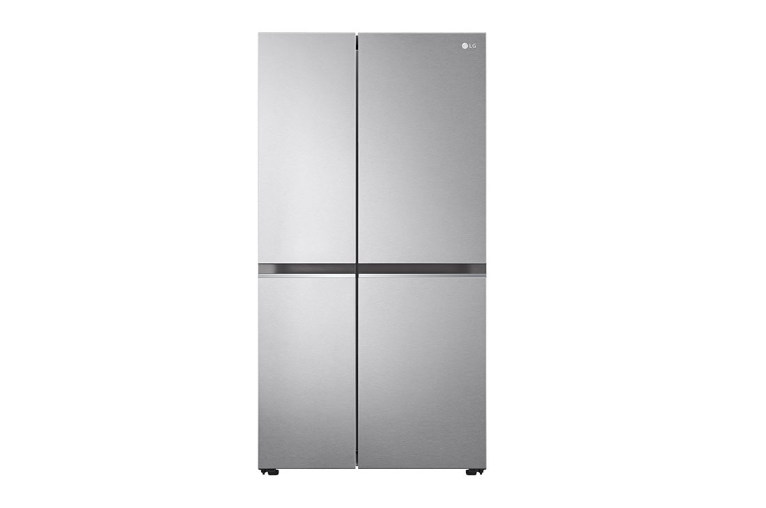 LG 833L, Side by Side Refrigerator with Smart Inverter Compressor, Hygiene Fresh+™, Door Cooling+™, Smart ThinQ™, Brushed Steel Finish, GC-B307SSVL