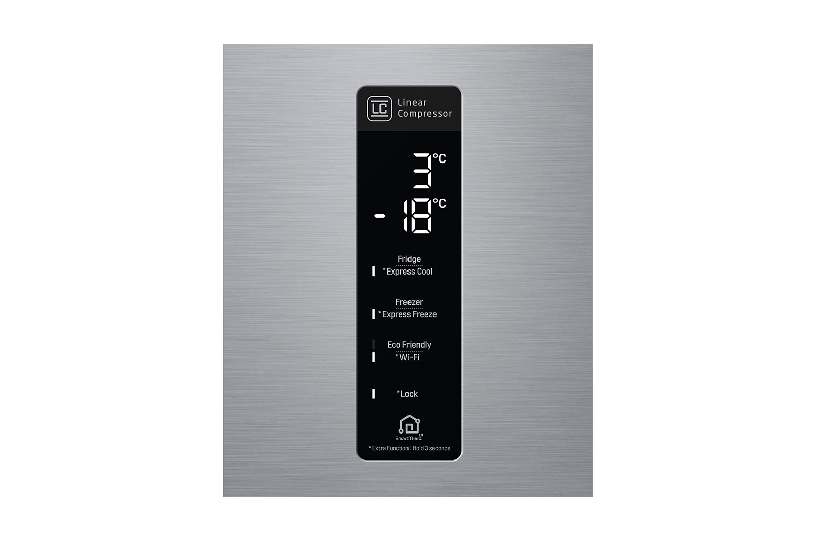 LG 494L, 2 Star, Bottom Freezer, Inverter Linear Compressor, Shiny Steel Finish, Double Door Refrigerator, GC-B569BLCF