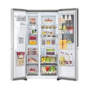 LG Knock Twice, See Inside, 674L InstaView Door-in-Door™, Side-by-Side Refrigerator with Inverter Linear Compressor, DoorCooling+™, GC-X257CSES