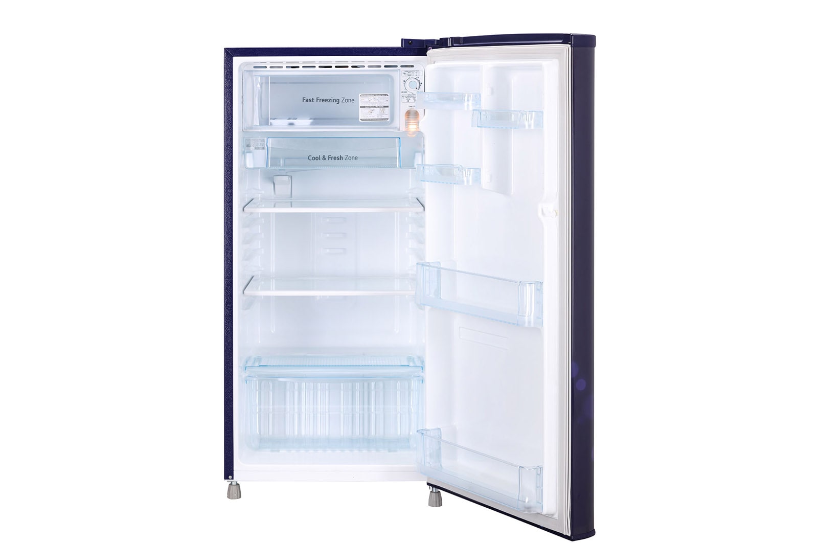 LG 185L, 3 Star, Blue Euphoria Finish, Direct Cool Single Door Refrigerator, GL-B199OBED