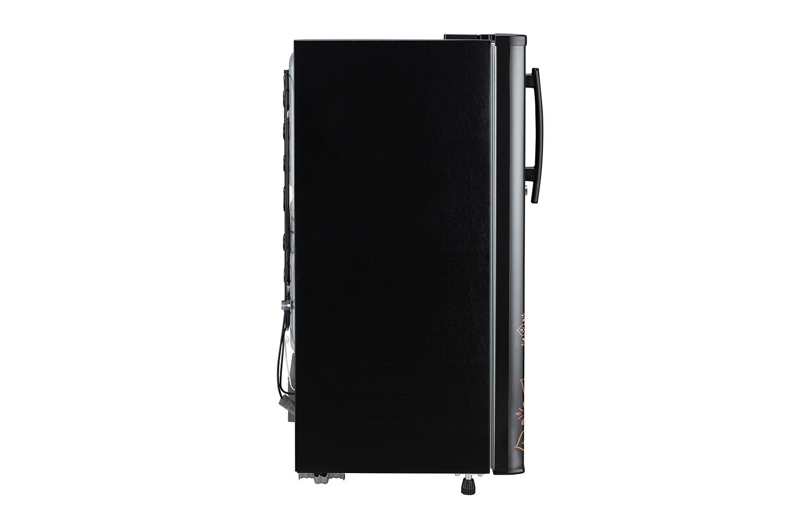 LG 185L, 3 Star, Ebony Regal Finish, Direct Cool Single Door Refrigerator, GL-B199OERD