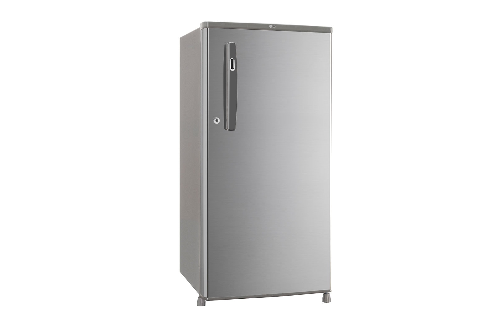 LG  LG 185L, 3 Star, Shiny Steel Finish, Direct Cool Single Door Refrigerator, GL-B199OPZD