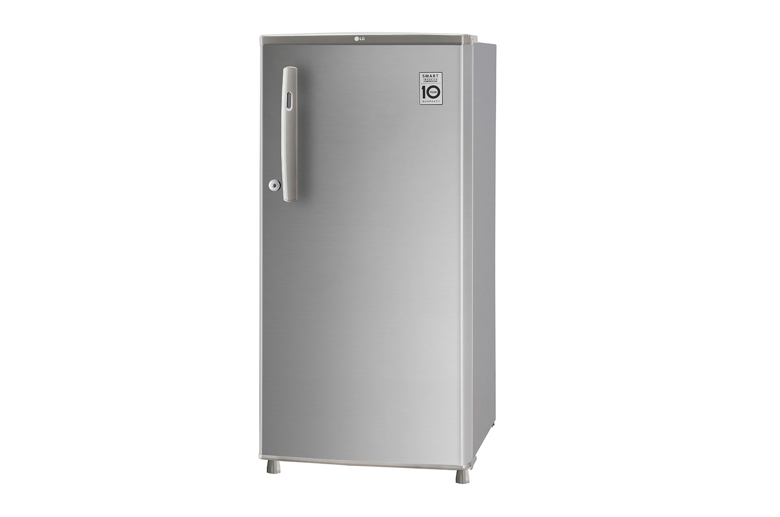 LG  LG 185L, 3 Star, Shiny Steel Finish, Direct Cool Single Door Refrigerator, GL-B199OPZD