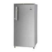 LG  LG 185L, 3 Star, Shiny Steel Finish, Direct Cool Single Door Refrigerator, GL-B199OPZD