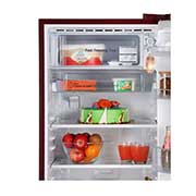 LG 185L Single Door Refrigerator, Anti-Bacterial Gasket, Scarlet Euphoria, 3 Star, GL-B199OSED