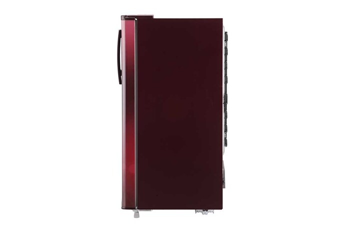 LG 185L Single Door Refrigerator, Anti-Bacterial Gasket, Scarlet Euphoria, 3 Star, GL-B199OSED