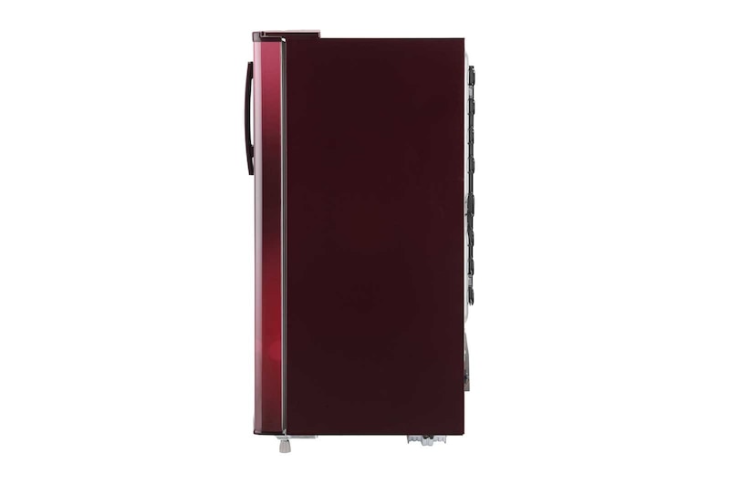 LG 185L Single Door Refrigerator, Anti-Bacterial Gasket, Scarlet Euphoria, 3 Star, GL-B199OSED