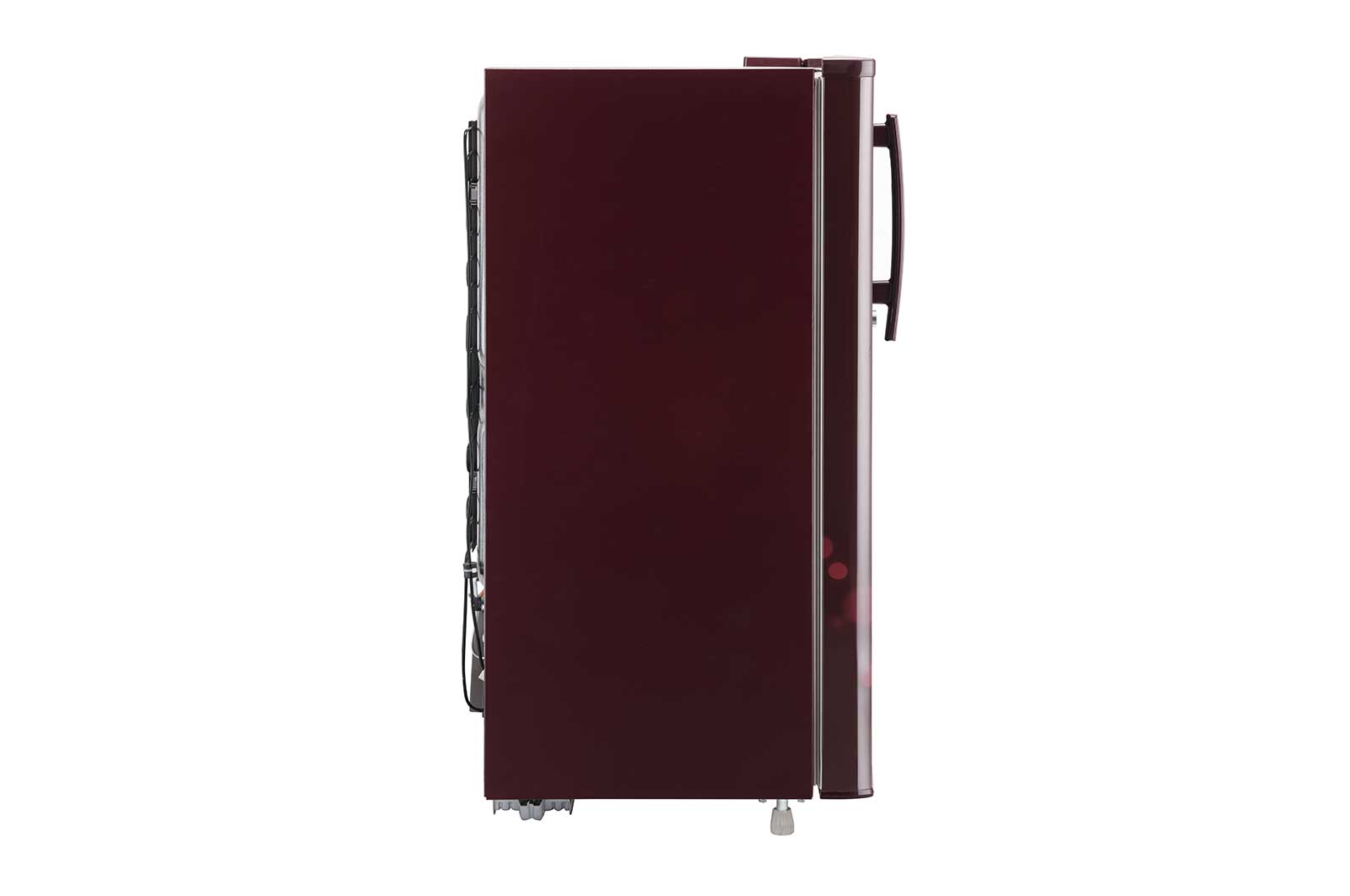 LG 185L Single Door Refrigerator, Anti-Bacterial Gasket, Scarlet Euphoria, 3 Star, GL-B199OSED